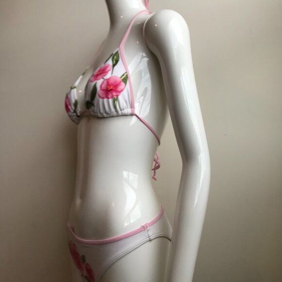 Billabong surf white pink floral print flower bikini - Picture 6 of 9